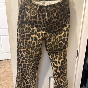 VERVET BY FLYING MONKEY Animal Print Jeans